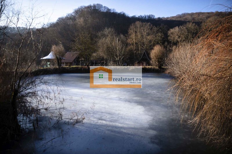 Langa Sighisoara,  Vedere la Padure, si iazuri proprii, 1,8ha teren, ROI9%